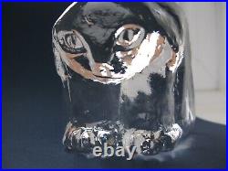 Erik Hoglund Kosta Boda Art Glass Cat Like Animal Rare Design Signed