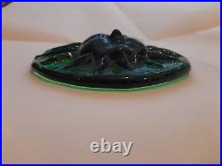 Erik Höglund green Glass Suncatcher Sun for Kosta Boda Sweden 1960s- Very Rare