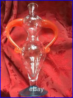 FLAWLESS Stunning KOSTA BODA Art FIGURAL FEMALE HOURGLASS Crystal VASE DECANTER