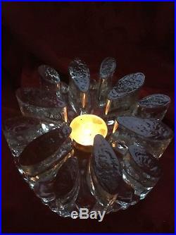 FLAWLESS Stunning LA VIDA GERMANY Crystal Ice VOTIVE CANDLE HOLDER PLATE WARMER