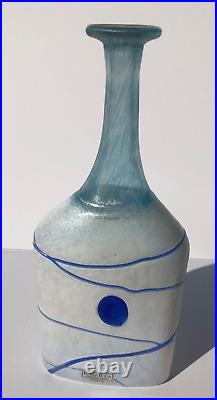 Galaxy Blue GlassVase-Designed for Kosta Boda-1980-Bertil Vallien-Excellent