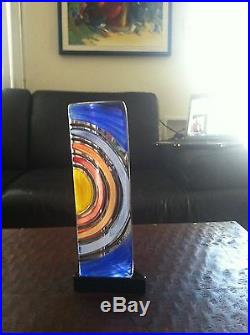 Glass Kaleidoscope Sculpture by Monica Backstrom-Signed/Numbered