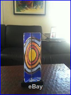Glass Kaleidoscope Sculpture by Monica Backstrom-Signed/Numbered