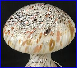 Huge Boda Glass Mushroom Lamp Monica Backstrom 13-1/2 Tall Label