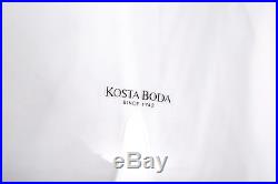 Huge Signed Kosta Boda Anna Ehrner Swedish Art Glass Vase White Modern Design