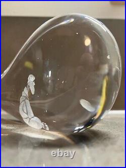 Jonah in Whale Kosta Boda Crystal Art Glass Lindstrand Sweden