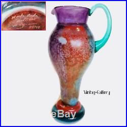 KOSTA BODA Art Glass CAN-CAN PITCHER Artist Kjell Engman #89147 / FABULOUS