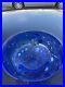 KOSTA BODA Artist Collection LARGE Blue Satellite Bowl Bertil Vallien 8 Mint