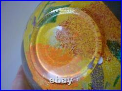 KOSTA BODA Artist Collection Large Yellow Glass Bowl Scandi Bertil Vallien 59372