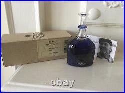 KOSTA BODA Bertil Vallien Satellite Blue Miniature Bottle Signed 89250 9cm