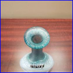 KOSTA BODA Galaxy Blue Art Glass 8.75 Bottle/Vase Signed Bertil Vallien