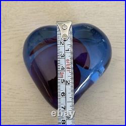 KOSTA BODA HEART Art Glass Paperweight HEARTBEAT by BERTIL VALLIEN Stunning