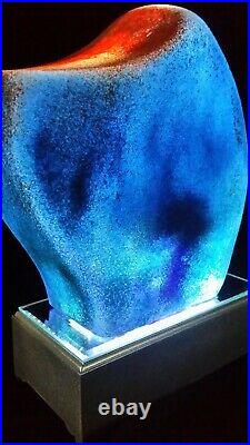 KOSTA BODA, Kjell Engman, Art Glass Sculpture. Signed, 80, s