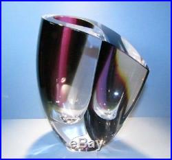 KOSTA BODA MIRAGE Large Vase Goran Warff Signed Scandanavian Art Glass
