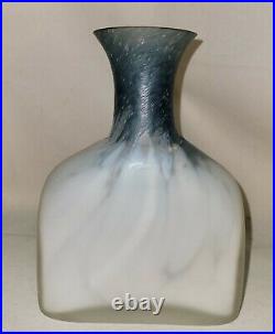 KOSTA BODA Monica Backstrom Vase Atoll bowl White Pulled Cloud Blue Neck