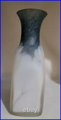KOSTA BODA Monica Backstrom Vase Atoll bowl White Pulled Cloud Blue Neck