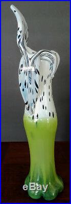 KOSTA BODA My Wide Life Anatomic Orchid Vase, Signd L. Lofgren #'d Artsy Glass