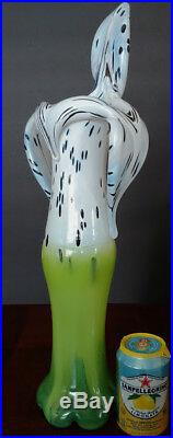 KOSTA BODA My Wide Life Anatomic Orchid Vase, Signd L. Lofgren #'d Artsy Glass