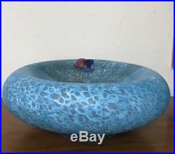 KOSTA BODA Reef Collection Fish Out Of Water Blue Centerpiece Bowl 14 EXCELLENT
