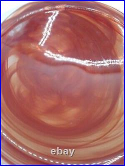 KOSTA BODA SCANDINAVIAN Art Glass Swirl ANNA EHRNER Atoll Centerpiece Fruit Bowl