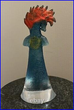 KOSTA BODA Sweden Art Glass HORSE Figure Kjell Engman WELL series sculpture 9