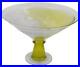 KOSTA BODA Twister Large Footed Glass Bowl Green by Kjell Engman Sweden New