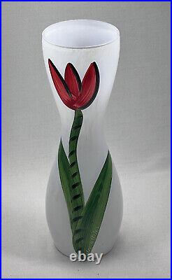 KOSTA BODA vase TULIPA RED with box Ulrica Hydman-Vallien Sweden