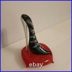 Kjell Engman Glass Sculpture Shoe On Pillow Kosta Boda Limited Edition