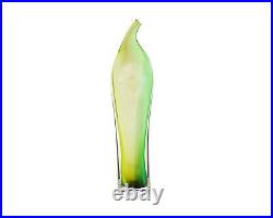 Kjell Engman Kosta Boda Bali Green Glass Vase