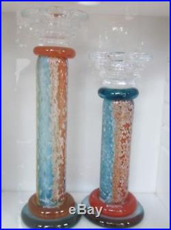 Kjell Engman Kosta Boda Can Can Art Glass Candle Holders Sweden 169148 PR