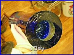Kosta Boda 14 Large Goran Warff Controlled Bubble Zoom Art Glass Vase Sommerso
