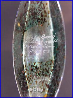 Kosta Boda 1990's Bertil Vallien Satallite Blue Vase 17cm