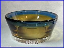 Kosta Boda 20.5cm Swedish Heavy Glass Bowl by Vicke Lindstrand (1960's)