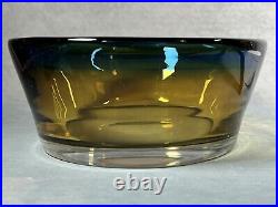 Kosta Boda 20.5cm Swedish Heavy Glass Bowl by Vicke Lindstrand (1960's)