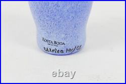 Kosta Boda 4 Bud Vase Open Minds Ulrica Hydman-Vallien Complete with Box Blue