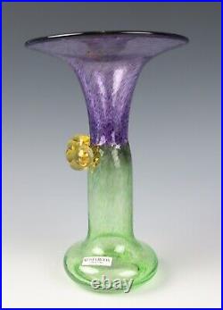 Kosta Boda 7 18cm Windpipe Vase Bertil Vallien Trumpet Glass Wind Pipe 48176