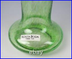 Kosta Boda 7 18cm Windpipe Vase Bertil Vallien Trumpet Glass Wind Pipe 48176