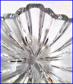 Kosta Boda ANNA EHRNER Olivia Heavy Crystal Clear Bowl Sweden SIGNED 4.5 Tall