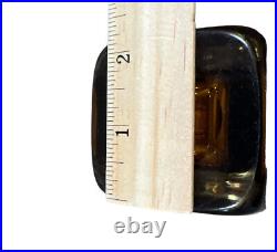 Kosta Boda Amber Art Glass Mid-1960s Vase by Vicke Lindstrand Kosta LH 1897