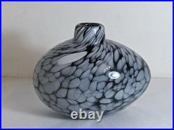 Kosta Boda Ann Wahlstrom Small Studio Glass Egg Nest Marbled Vase 40212