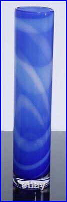 Kosta Boda Anna Ehrner (1948-) BLUE Samoa TALL Vases 34cm! Stunning