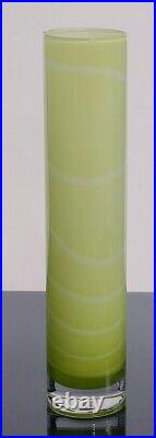 Kosta Boda Anna Ehrner (1948-) GREEN Samoa #7040530 TALL Vase 34cm! Stunning