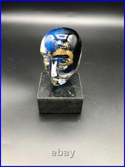 Kosta Boda Art Glass Bertil Vallien Brains Art Glass Sculpture, 4 1/4 Tall