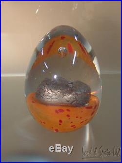 Kosta Boda Art Glass DREAMER Egg Form & Head Sculpture-Bertil Vallien