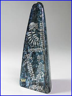 Kosta Boda Art Glass Göran Wärff Obelisk Sculpture