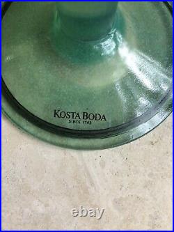 Kosta Boda Art Glass LARGE Wine Glass MY LOVE By Ulrica Hydman Vallien Mint RARE
