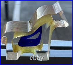 Kosta Boda Art Glass Swedish Horse Paperweight Figure Bertil Vallien Design