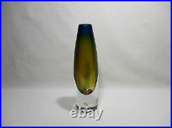 Kosta Boda Art Glass Vase Design Model 1842 Sweden Vase Davison Signed