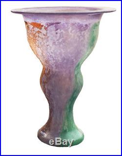 Kosta Boda Art Glass Vase Signed K. Engman Vase Artist Collection