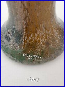 Kosta Boda Art Glass Vase signed Kjell Engman Cancan Vase 49513 Sunburst